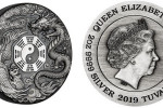 Серебряная монета "Дракон и Феникс" 2019