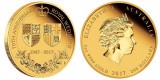 Золотая монета "70 лет Королевской свадьбы" 2 унции