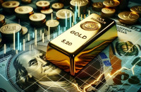 Цена золота продолжает колебаться в районе 2300$