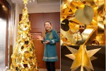 Рождественское дерево в Токио из золота за 2$ млн.