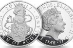 Серебряная монета "Единорог Шотландии" массой 1 кг.