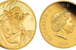 Мастер Йода на золотой монете Новой Зеландии