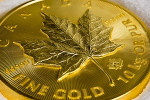 Золотая монета Канады «Кленовый лист» массой 10 кг.