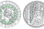 Серебряная монета Австрии "Архангел Рафаил"