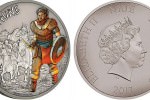 Серебряная монета Новой Зеландии "Гунны"