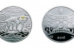 Серебряная монета «Год Обезьяны» с оксидом циркония