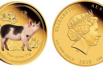 Золотая монета Австралии "Год Свиньи 2019"