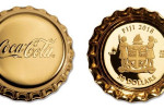 Золотая монета "Крышка от бутылки Coca-Cola"
