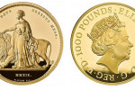 Золотая монета «Уна и Лев» массой 5 кг.