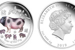 Серебряная монета Австралии "Год Свиньи 2019"