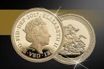 В Англии отчеканили золотую монету «Соверен» 2017