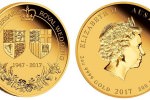 Золотая монета "70 лет Королевской свадьбы" 2 унции