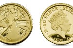 Самая маленькая золотая монета "Британия" 2017
