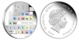 Серебряная монета "150-летие таблицы Менделеева"