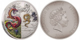 Серебряная монета "Четыре Дракона" 2 унции