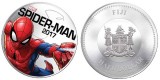Памятная монета "Человек-паук" с подсветкой