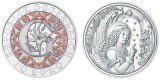 Серебряная монета Австрии "Архангел Гавриил"