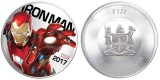 Памятная монета "Железный человек" с подсветкой