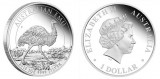 Серебряная монета "Австралийский Эму" 1 унция