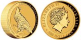 Золотая монета "Клинохвостный орёл" 5 унций