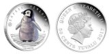 Серебряная монета Австралии "Императорский пингвин"