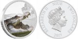 Серебряная монета "Гребнистый крокодил" 1 унция