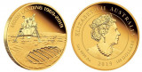 Золотая монета "50-летие высадки на Луну"