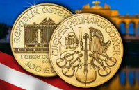 Золотая монета «Венская филармония» 2023 года