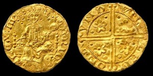 В Англии продаётся первая золотая монета пенни