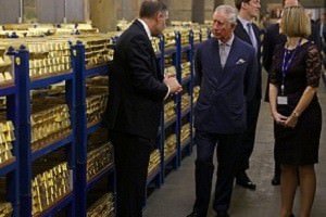Принц Чарльз посетил хранилище золота Банка Англии