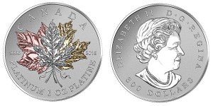 Канадская монета «Кленовый лист навсегда»