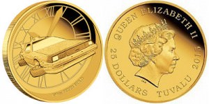 Выпущена золотая монета по фильму «Назад в будущее»