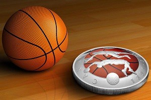 Серебряная монета Канады посвящена баскетболу
