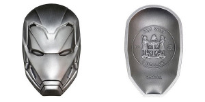 Серебряная монета "Маска Железного человека"