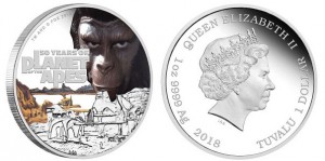 Серебряная монета "Планета Обезьян"