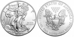 Серебряная монета "Американский орёл" 2019