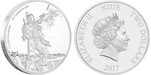 Серебряная монета "Звёздные войны: Боба Фетт"