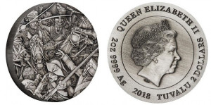 Серебряная монета "Гусары" 2 унции