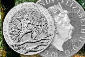 Серебряная монета «Робин Гуд» 10 унций