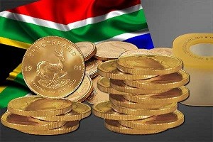 Золотая монета ЮАР "Крюгерранд" 2 унции