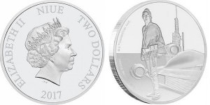 Серебряная монета «Люк Скайуокер» массой 1 унция